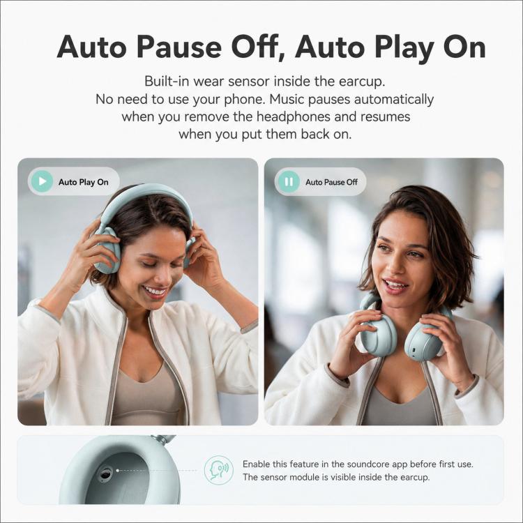 Cuffie wireless circumaurali con riduzione del rumore ANKER Soundcore D1402 Space 2 Bluetooth