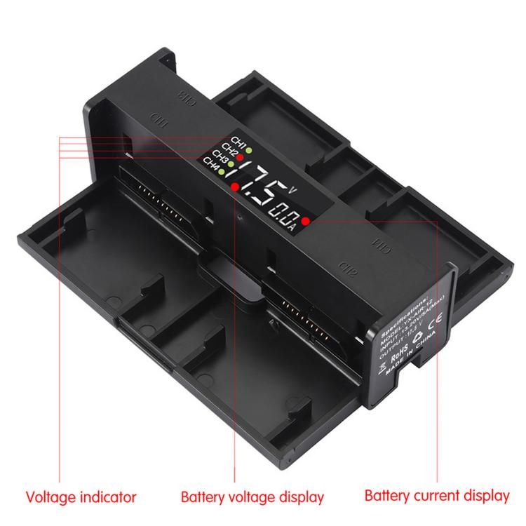 Hub di ricarica intelligente per batteria con display digitale e funzione di ricarica sequenziale per DJI Mavic 2 Pro e Zoom YX., For DJI Mavic 2 Pro & Zoom