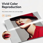 50 fogli di carta fotografica inkjet lucida da 300 g/m², formato A3, grammatura elevata, stampa su un solo lato, asciugatura rapida, carta patinata.