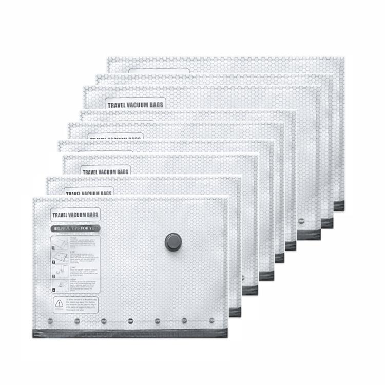 Sacchetti sottovuoto per la conservazione degli indumenti domestici, senza pompa, 6pcs /Set 2S+2M+2L, 9pcs /Set 3S+3M+3L, 12pcs /Set 4S+4M+4L, 15pcs /Set 5S+5M+5L
