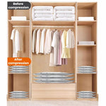 Sacchetti sottovuoto per la conservazione degli indumenti domestici, con pompa di evacuazione., 6pcs /Set 2S+2M+2L, 9pcs /Set 3S+3M+3L, 12pcs /Set 4S+4M+4L, 15pcs /Set 5S+5M+5L, 18pcs /Set 6S+6M+6L