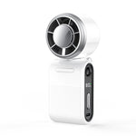 Semiconductor Ice Cooling Handheld Fan 5-Speed Turbo Mini Pocket Fan USB-C Rechargeable Small Personal Fan