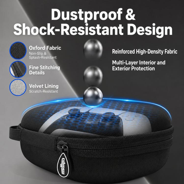 Custodia rigida in EVA per controller di gioco universale EVERGENESIS Pro 2, borsa porta accessori.