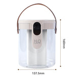 H40 Umidificatore domestico a 3 ugelli, grande capacità 1,5 litri, silenzioso con luce ambientale