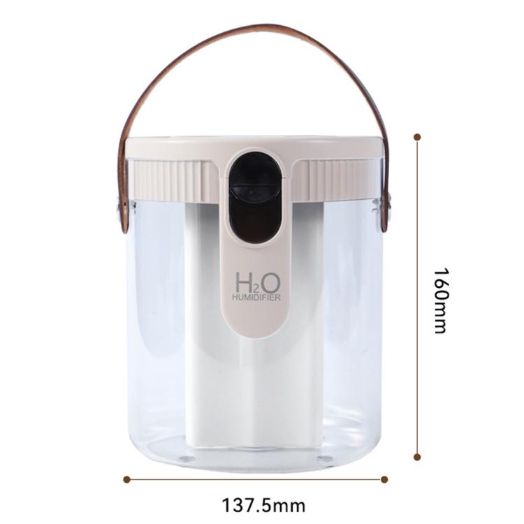 H40 Umidificatore domestico a 3 ugelli, grande capacità 1,5 litri, silenzioso con luce ambientale
