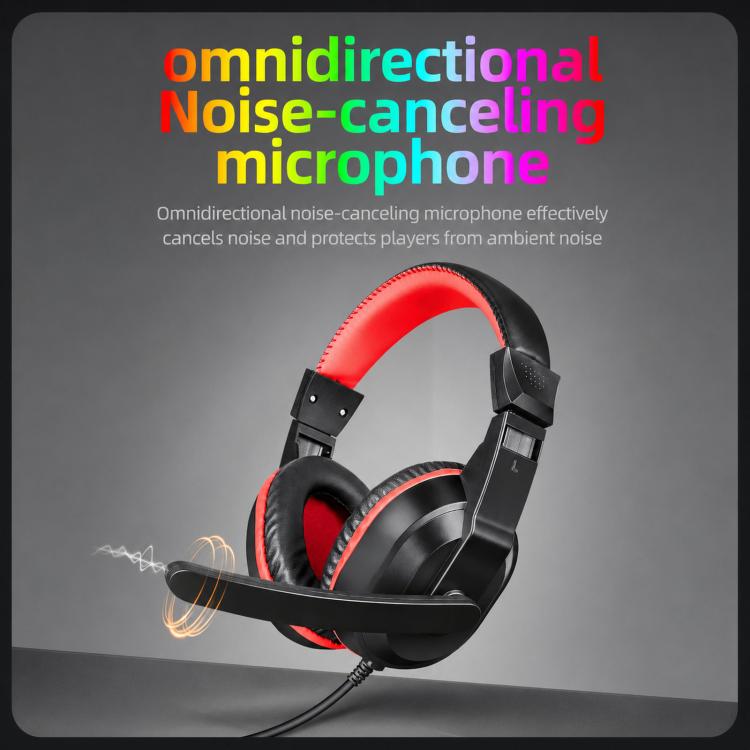 T-WOLF H150 Dual 3.5mm Plugs Gaming Headset with Microphone Over-Ear Stereo Wired PC Headphones with 40mm Speaker Drivers, H150