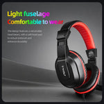 T-WOLF H150 Dual 3.5mm Plugs Gaming Headset with Microphone Over-Ear Stereo Wired PC Headphones with 40mm Speaker Drivers, H150