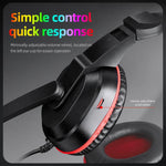 T-WOLF H150 Dual 3.5mm Plugs Gaming Headset with Microphone Over-Ear Stereo Wired PC Headphones with 40mm Speaker Drivers, H150