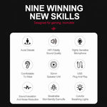 T-WOLF H130 Dual 3.5mm and USB Gaming Headset with Microphone RGB Luminous Wired PC Headphones, H130