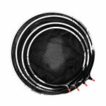 LINNHUE Testa del guadino da pesca in lega di titanio con rivestimento in gomma, rete anti-inceppamento, ricambio per retino., 30cm Fine Mesh, 35cm Fine Mesh, 35cm Light Fine Mesh, 40cm Coarse Mesh, 45cm Coarse Mesh