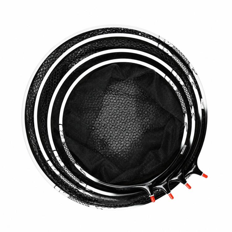 LINNHUE Testa del guadino da pesca in lega di titanio con rivestimento in gomma, rete anti-inceppamento, ricambio per retino., 30cm Fine Mesh, 35cm Fine Mesh, 35cm Light Fine Mesh, 40cm Coarse Mesh, 45cm Coarse Mesh