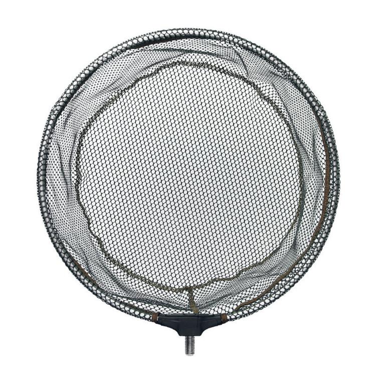 LINNHUE Guadino da pesca pieghevole con rivestimento in gomma, testa anti-inceppamento, telaio in lega di alluminio, rete per pesca a mosca, 35cm, 40cm, 45cm