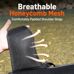 Borsa da pesca impermeabile YEYINGZHE, multifunzionale, a tracolla con porta canna.