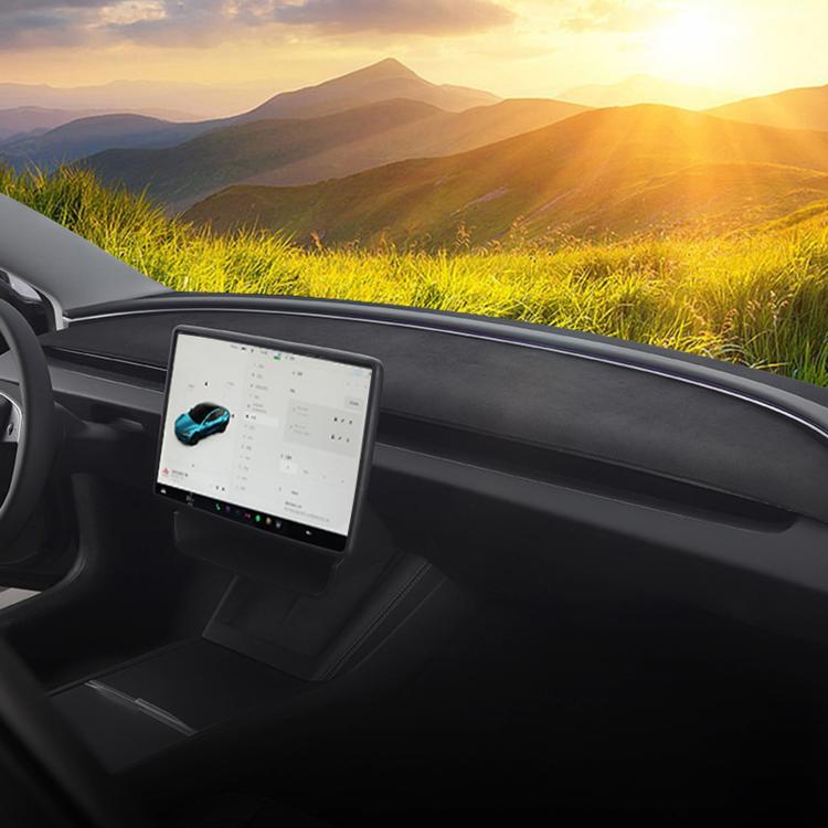Tappetino parasole cruscotto in pelle scamosciata Tesla Model Y