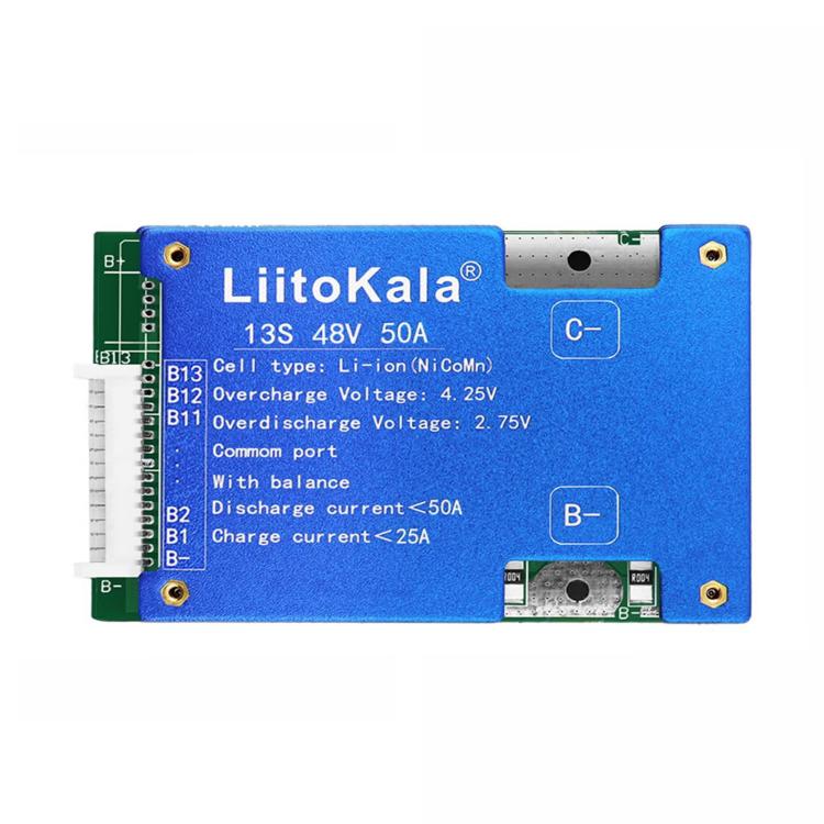 LiitoKala BMS 13S 48V 50A scheda protezione batteria