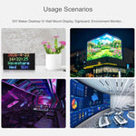 Waveshare 34431 RGB Full-color LED Matrix Panel, 4mm Pitch, 80×40 Pixels, Adjustable Brightness, 34431