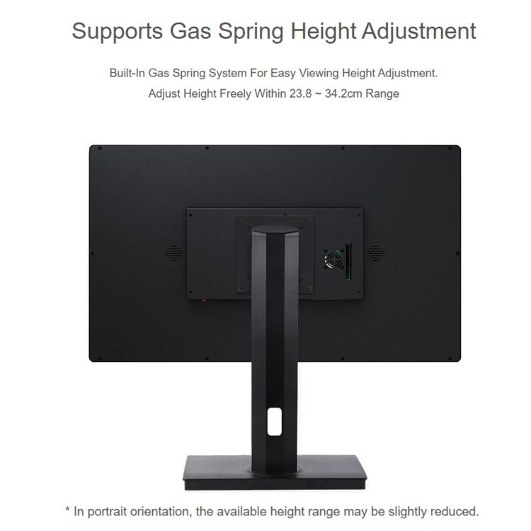 Waveshare 34443 VESA Desktop Monitor Stand For 21.5~ 27inch Monitors With 75 × 75 / 100 × 100 mm VESA Mounting Holes, 21.5~ 27inch