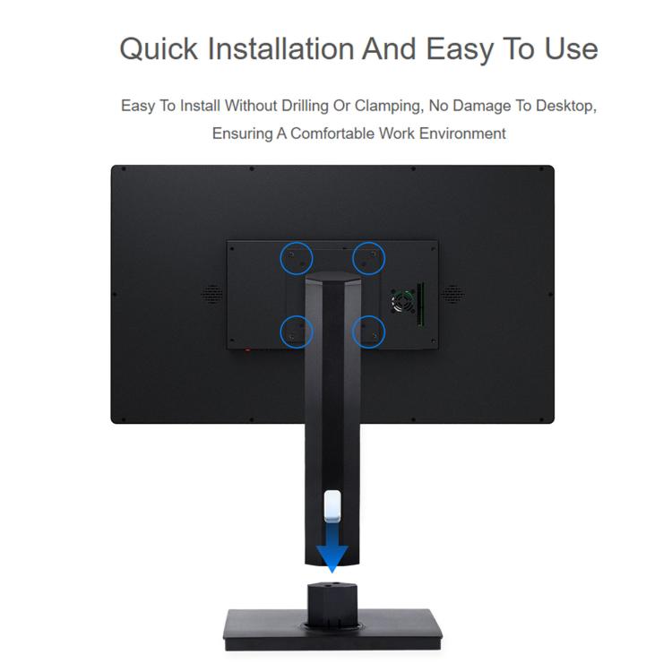 Waveshare 34443 VESA Desktop Monitor Stand For 21.5~ 27inch Monitors With 75 × 75 / 100 × 100 mm VESA Mounting Holes, 21.5~ 27inch