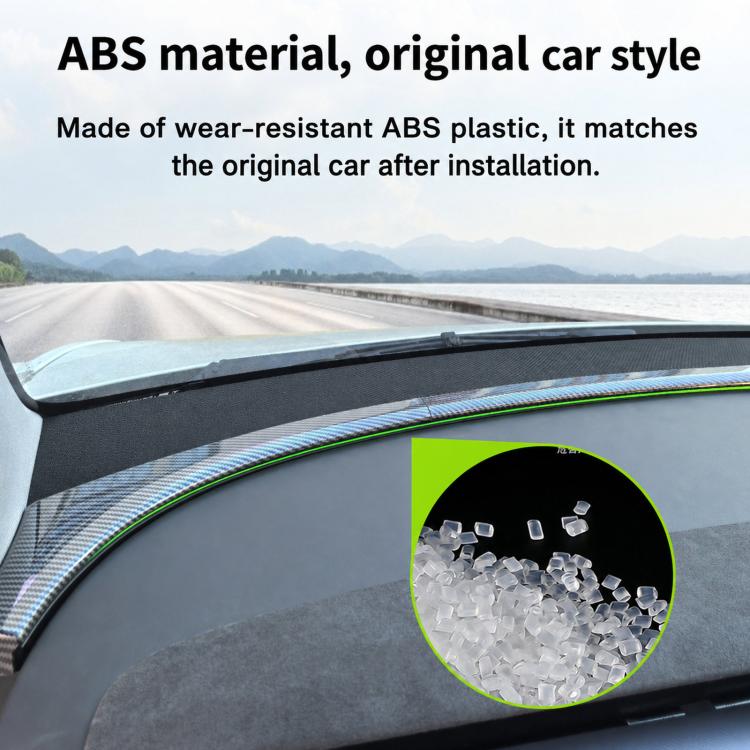Striscia decorativa parabrezza Tesla Model Y in ABS