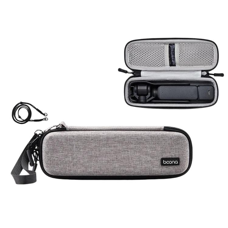Baona FD006 Custodia rigida in EVA per DJI Osmo Pocket 3, astuccio protettivo da viaggio per action camera., Gray, Black, Gray+Lanyard, Black+Lanyard, Gray Upgraded, Black Upgraded, Upgraded Gray+Lanyard, Upgraded Black+Lanyard