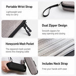 Baona FD006 Custodia rigida in EVA per DJI Osmo Pocket 3, astuccio protettivo da viaggio per action camera., Gray, Black, Gray+Lanyard, Black+Lanyard, Gray Upgraded, Black Upgraded, Upgraded Gray+Lanyard, Upgraded Black+Lanyard