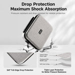 Baona BN-FD004 Custodia rigida in EVA per drone DJI Mini 4K, borsa a tracolla protettiva., Large Gray, Large Black, Extra Large Gray, Extra Large Black