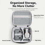 Baona BN-FD004 Custodia rigida in EVA per drone DJI Mini 4K, borsa a tracolla protettiva., Large Gray, Large Black, Extra Large Gray, Extra Large Black