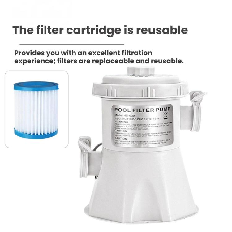 Pompa filtro per piscine interrate 530-800 gal/h