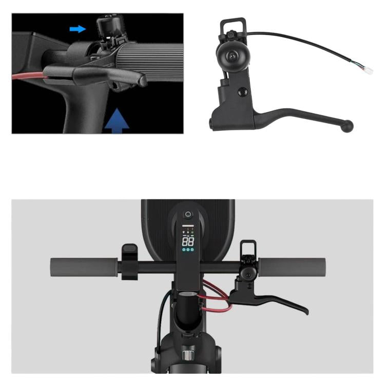 Leva del freno con campanello per monopattino elettrico Xiaomi 4 Pro, lunghezza 21,7 cm, Brake Lever With Bell