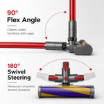 Per Dyson V7 V8 V10 V11 V15, testina morbida con rullo a setole in fibra di carbonio, LED Fluffy Slim Set