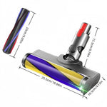 Per Dyson V7 V8 V10 V11 V15, testina morbida con rullo a setole in fibra di carbonio, LED Fluffy Slim Set