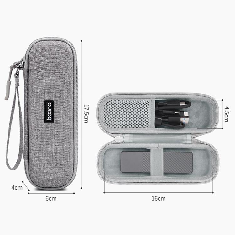 Baona BN-F033 Custodia rigida in EVA per SSD M.2 NVMe SATA, portatile, ideale per viaggi e per la protezione dell'unità.
