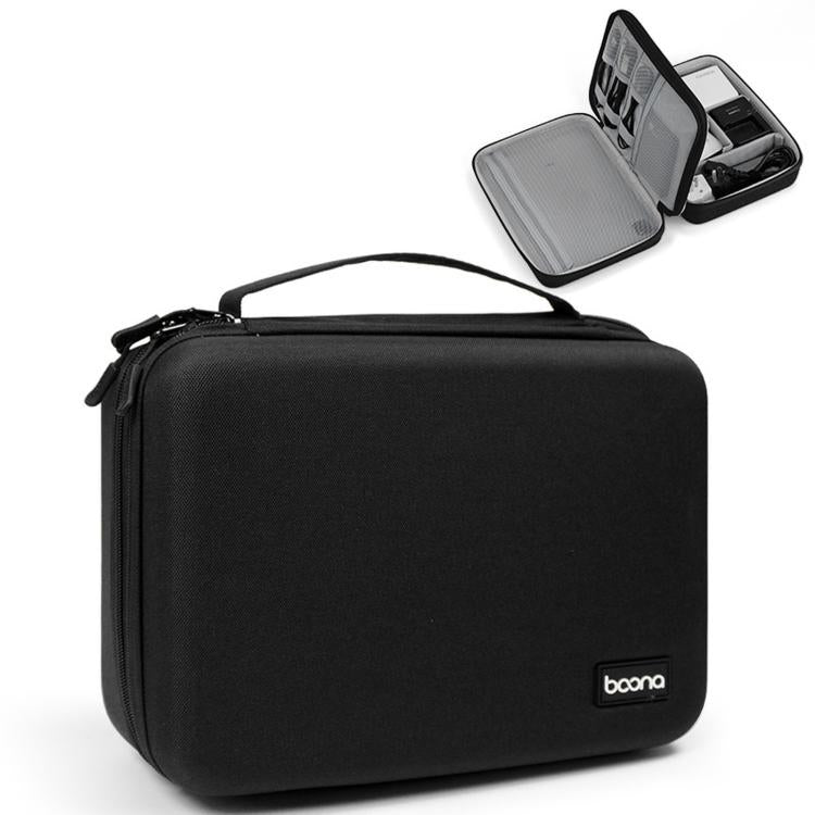 Baona BN-F029 Custodia rigida in EVA per dispositivi elettronici, organizer da viaggio a doppio strato, borsa tecnologica