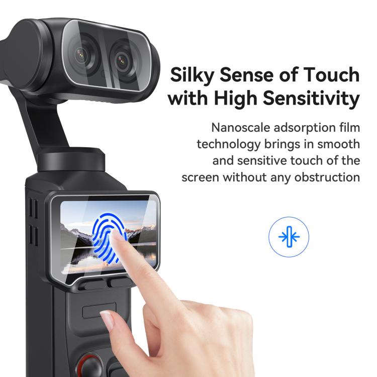 Pellicola protettiva in vetro temperato 9H per Insta360 Luna Ultra aMaginsn, per schermo e obiettivo., 1+1 Pack, 2+2 Pack