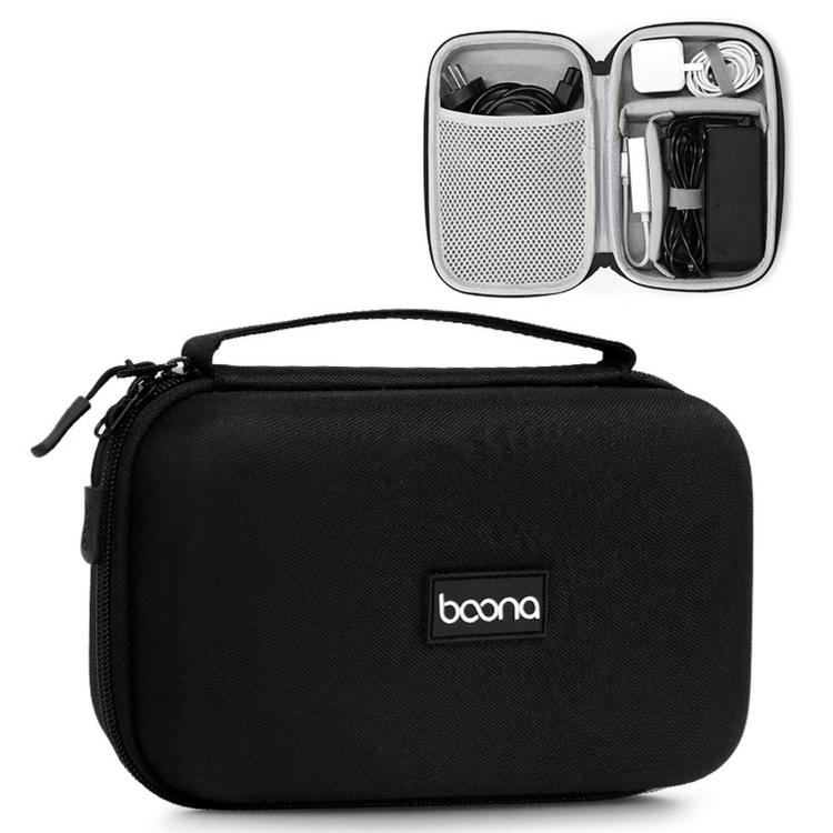 Baona BN-F016 Custodia rigida in EVA per adattatore di alimentazione, organizer portatile da viaggio per dispositivi elettronici, per cavo di ricarica del laptop