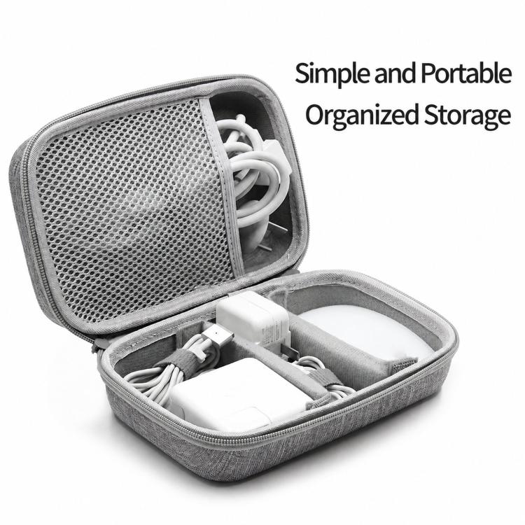 Baona BN-F016 Custodia rigida in EVA per adattatore di alimentazione, organizer portatile da viaggio per dispositivi elettronici, per cavo di ricarica del laptop