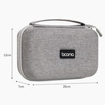 Baona BN-F016 Custodia rigida in EVA per adattatore di alimentazione, organizer portatile da viaggio per dispositivi elettronici, per cavo di ricarica del laptop
