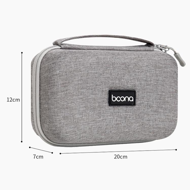 Baona BN-F016 Custodia rigida in EVA per adattatore di alimentazione, organizer portatile da viaggio per dispositivi elettronici, per cavo di ricarica del laptop