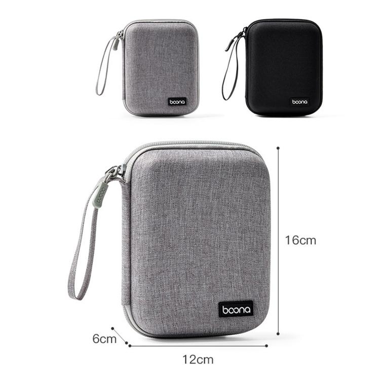Baona BN-F015 Custodia rigida in EVA per alimentatore, antiurto, per mouse, dispositivi elettronici, organizer per cavi, custodia da viaggio.