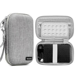 Baona BN-F007 Custodia rigida in EVA per hard disk esterno, antiurto, per power bank, organizer e borsa da viaggio per dispositivi elettronici., Small Gray, Small Black, Large Gray, Large Black