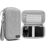 Baona BN-F007 Custodia rigida in EVA per hard disk esterno, antiurto, per power bank, organizer e borsa da viaggio per dispositivi elettronici., Small Gray, Small Black, Large Gray, Large Black