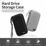 Baona BN-F007 Custodia rigida in EVA per hard disk esterno, antiurto, per power bank, organizer e borsa da viaggio per dispositivi elettronici., Small Gray, Small Black, Large Gray, Large Black