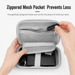 Baona BN-F007 Custodia rigida in EVA per hard disk esterno, antiurto, per power bank, organizer e borsa da viaggio per dispositivi elettronici., Small Gray, Small Black, Large Gray, Large Black