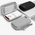 Baona BN-F007 Custodia rigida in EVA per hard disk esterno, antiurto, per power bank, organizer e borsa da viaggio per dispositivi elettronici., Small Gray, Small Black, Large Gray, Large Black