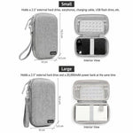 Baona BN-F007 Custodia rigida in EVA per hard disk esterno, antiurto, per power bank, organizer e borsa da viaggio per dispositivi elettronici., Small Gray, Small Black, Large Gray, Large Black