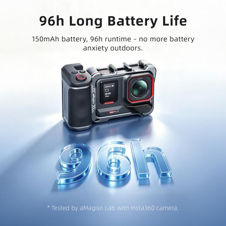 Kit di impugnatura Amazon Bluetooth Explorer, For Insta360 Ace Pro 2 / Ace Pro / X5, For Insta360 GO Ultra