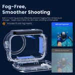 Custodia impermeabile aMagins 60m per DJI Action 6 con doppia chiusura.