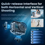 Custodia impermeabile aMagins 60m per DJI Action 6 con doppia chiusura.