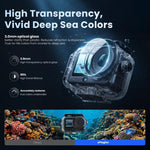 Custodia impermeabile aMagins 60m per DJI Action 6 con doppia chiusura.