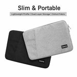 Baona BN-Z002 Custodia per laptop impermeabile, borsa protettiva sottile per notebook, custodia per computer, 11 inch Gray, 11 inch Black, 13 inch Gray, 13 inch Black, 14/15 inch Gray, 14/15 inch Black, 15.6 inch Gray, 15.6 inch Black                  ...